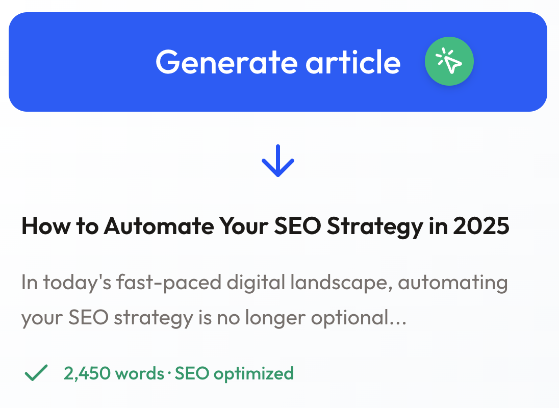 TopRanked's Article Generator